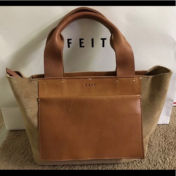 FEIT Handbags - New w/o Tag - FEIT Suede Handbag Tote Purse